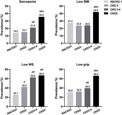 Different stages of chronic kidney disease are associated with physical performance in adults over 60 years